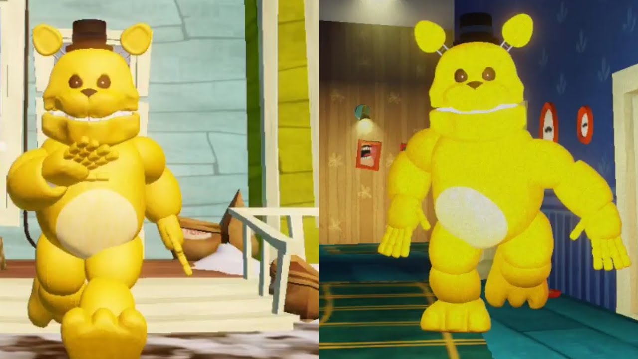 Fredbear got 2x faster then original... | hello fredbear act 3 