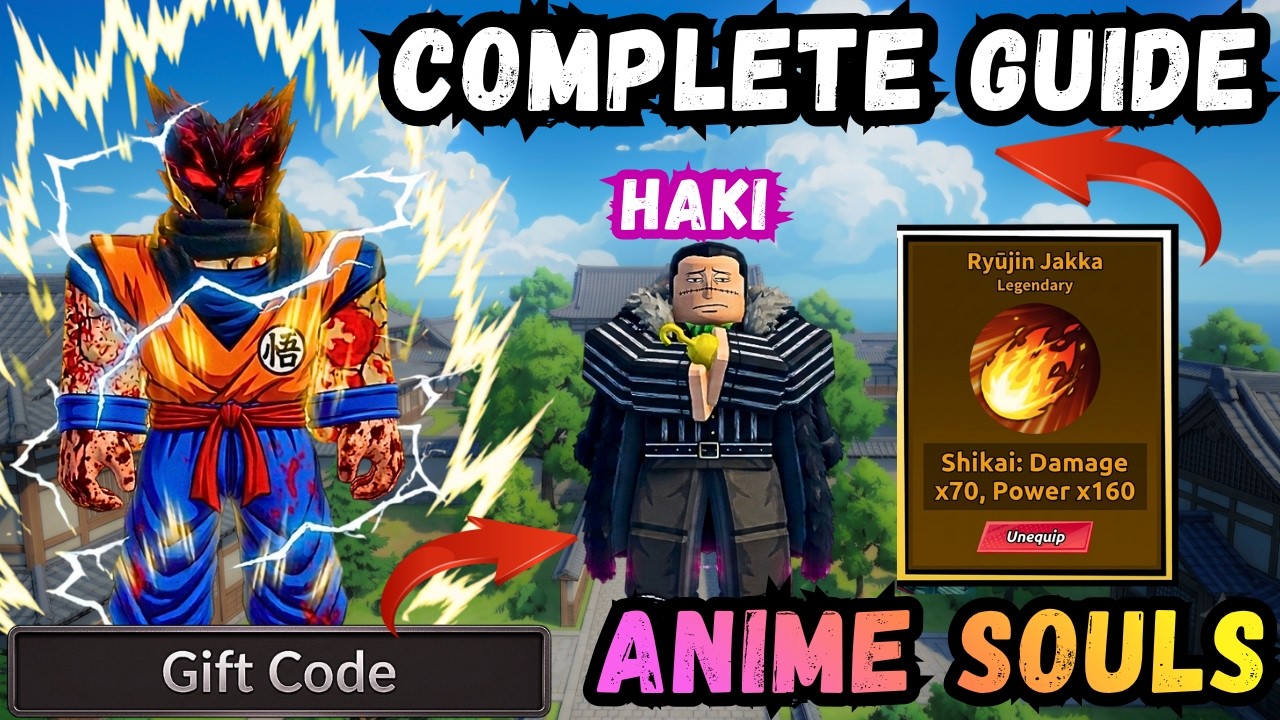 Гайд для новичков по Anime Souls в Roblox! (Коды, советы и хитрости, БЫСТРАЯ прокачка) Anime Soul...