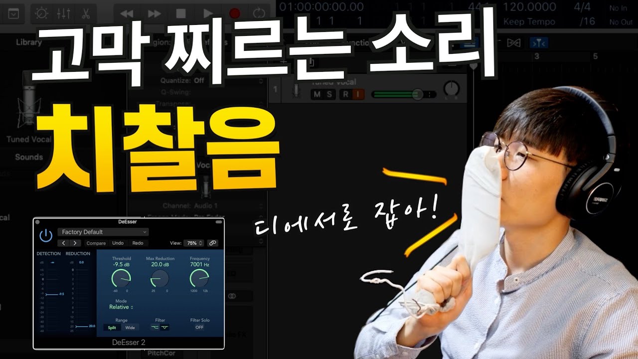 귀아픈소리 치찰음(sibilant) 잡는 방법 디에서(DeEsser)