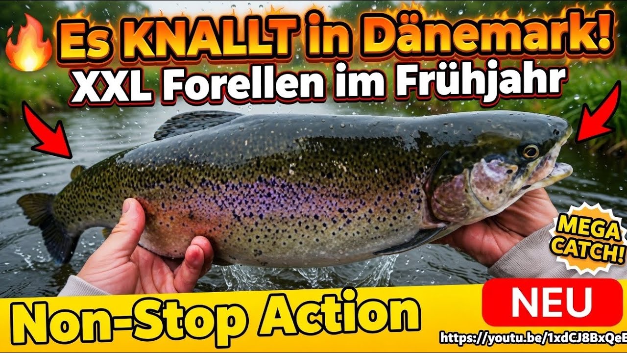 Es knallt in Dänemark 🎣 | Aktiv auf große Forellen | Frühjahr 2025