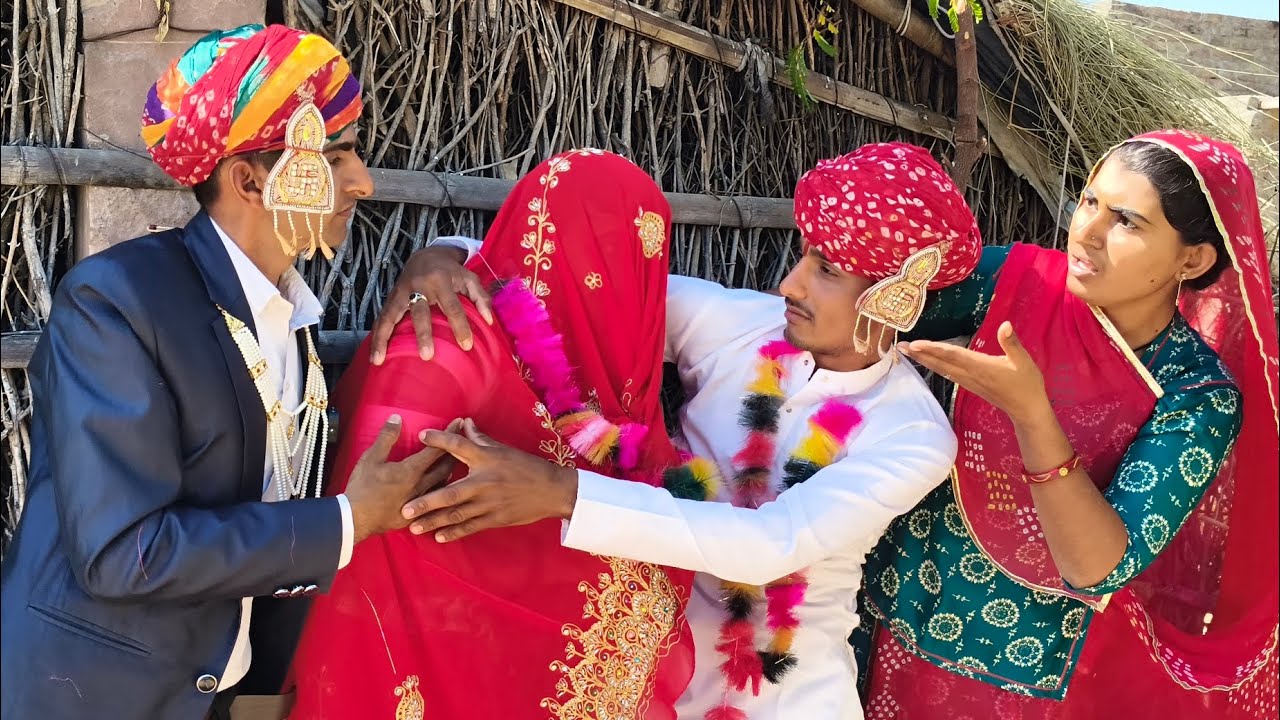 एक लुगाई दो बारात ~ मारवाड़ी विवाह कॉमेडी विडियो Jamana Choudhary Rajasthani Vivah 