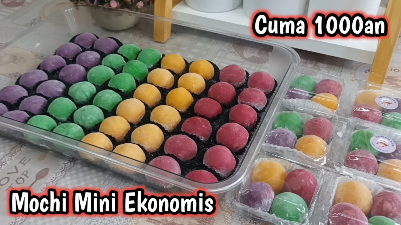 MOCHI MINI VIRAL|| MODAL 500gr TEPUNG JADI BANYAK BANGET, LANGSUNG LUDES JUALAN DIKANTIN SEKOLAH