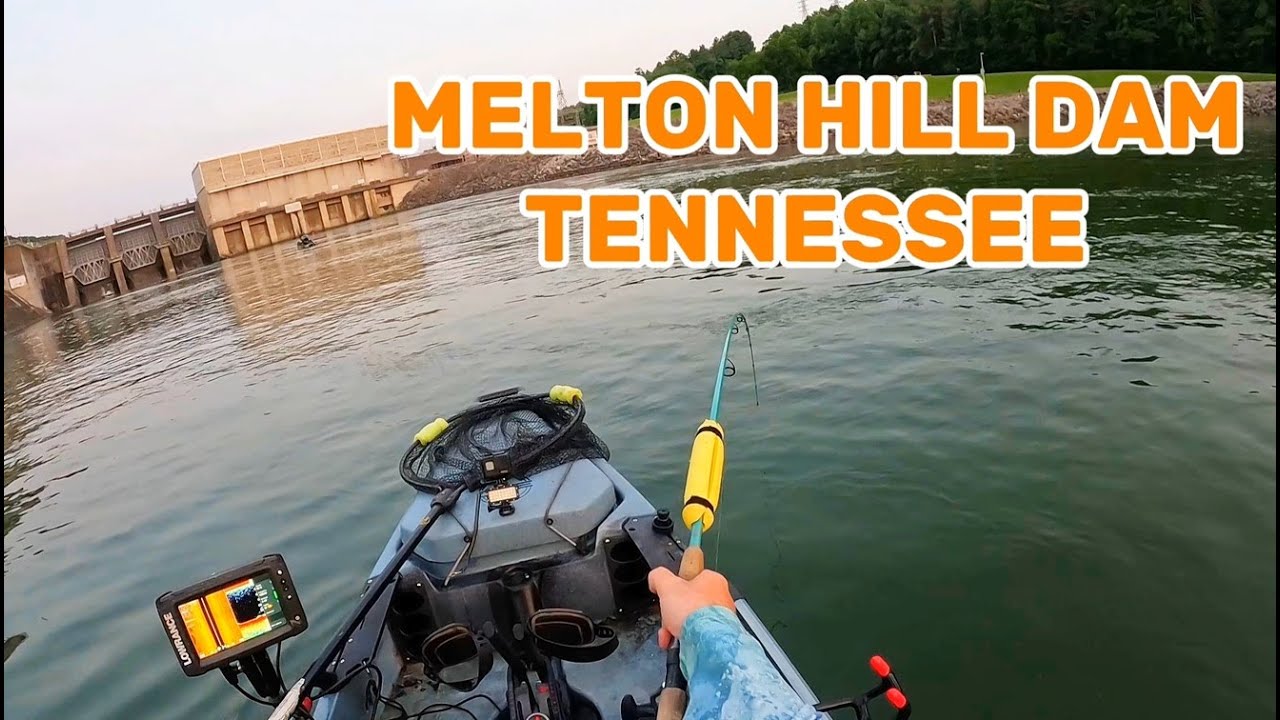 MELTON HILL DAM KAYAK FISHING! TN DAM FULL OF BIG FISH