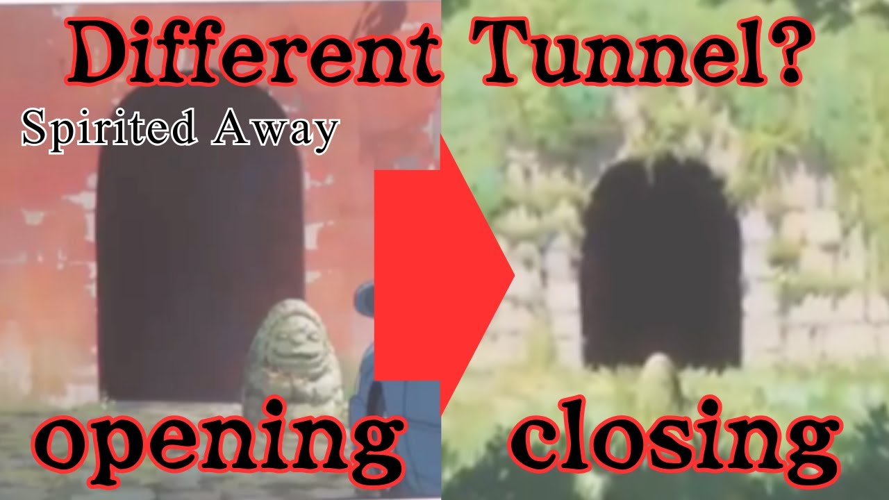 【Ghibli Spirited Away】Why the Tunnel Changes Between the Opening and Final Scene