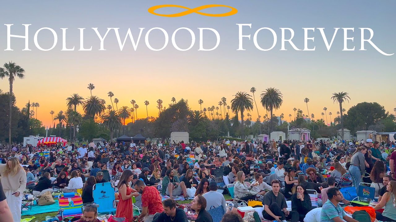 I went to the Hollywood Forever Cemetery...for a Movie