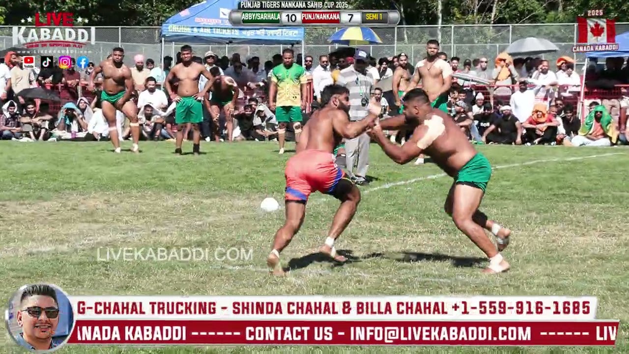 Semi 1 - Punjab Tigers Nankana Sahib Kabaddi Cup 2025 - Canada Kabaddi
