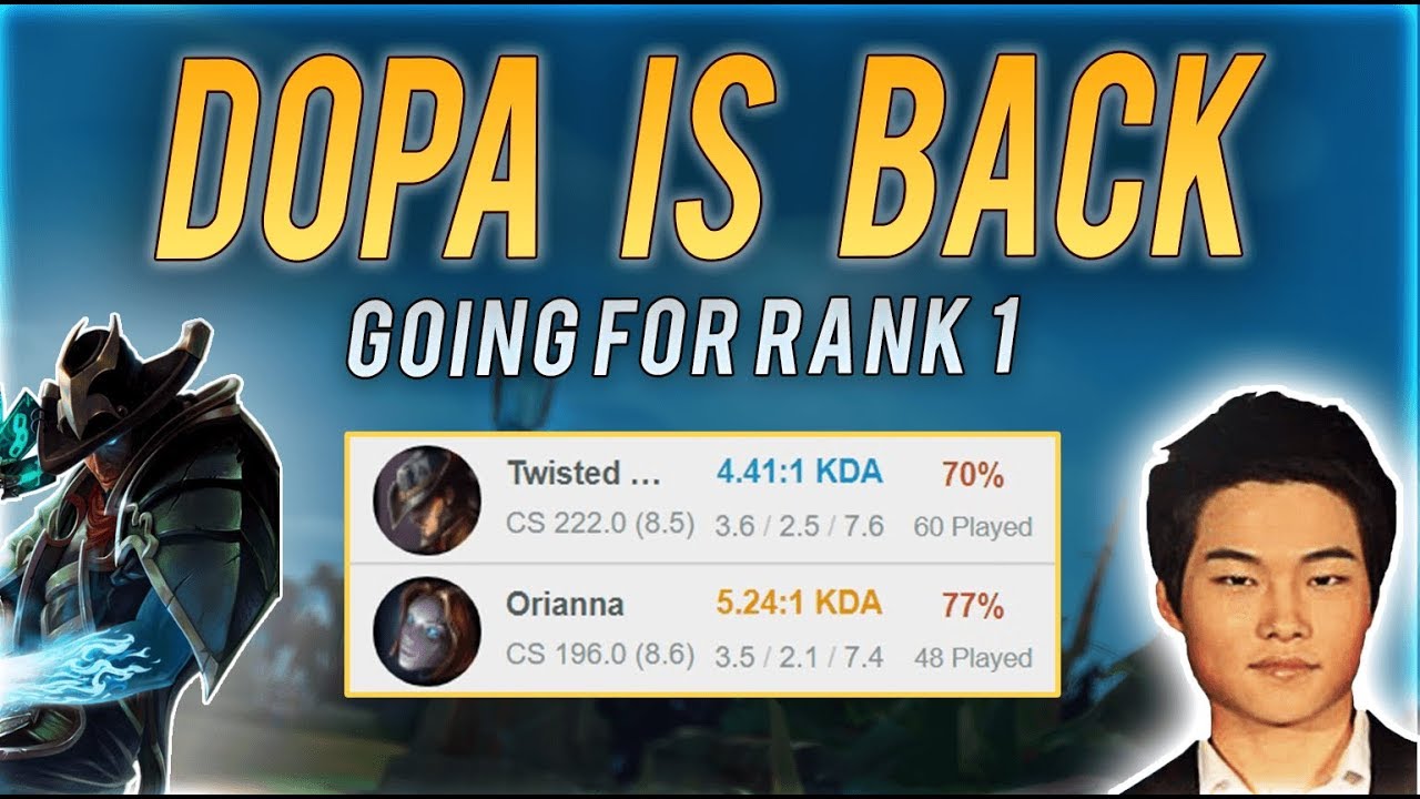 DOPA IS BACK GOING FOR RANK 1 | 70% Win Rate Korean Masters