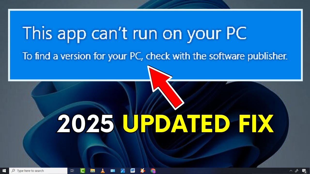 (2025 FIX) This App Cant Run On Your PC In Windows 10/11