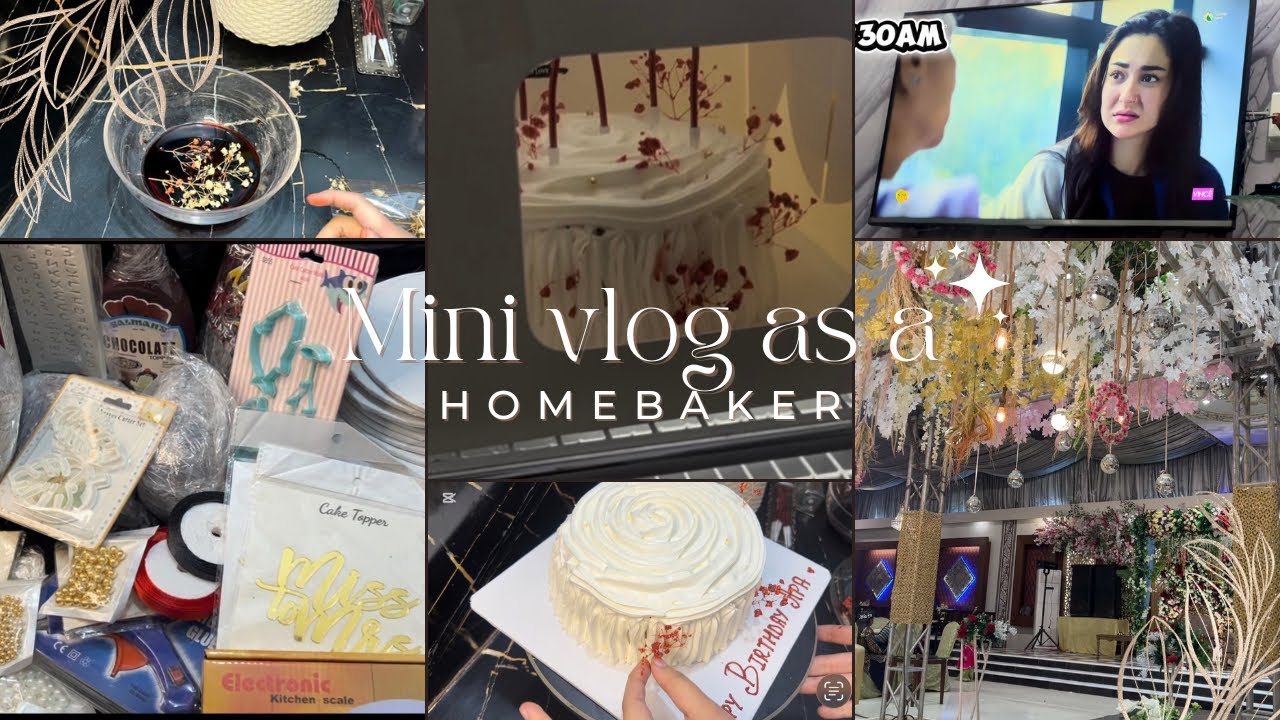 A day in the life of the homebaker | Part 2 | how to colour babybreath. 