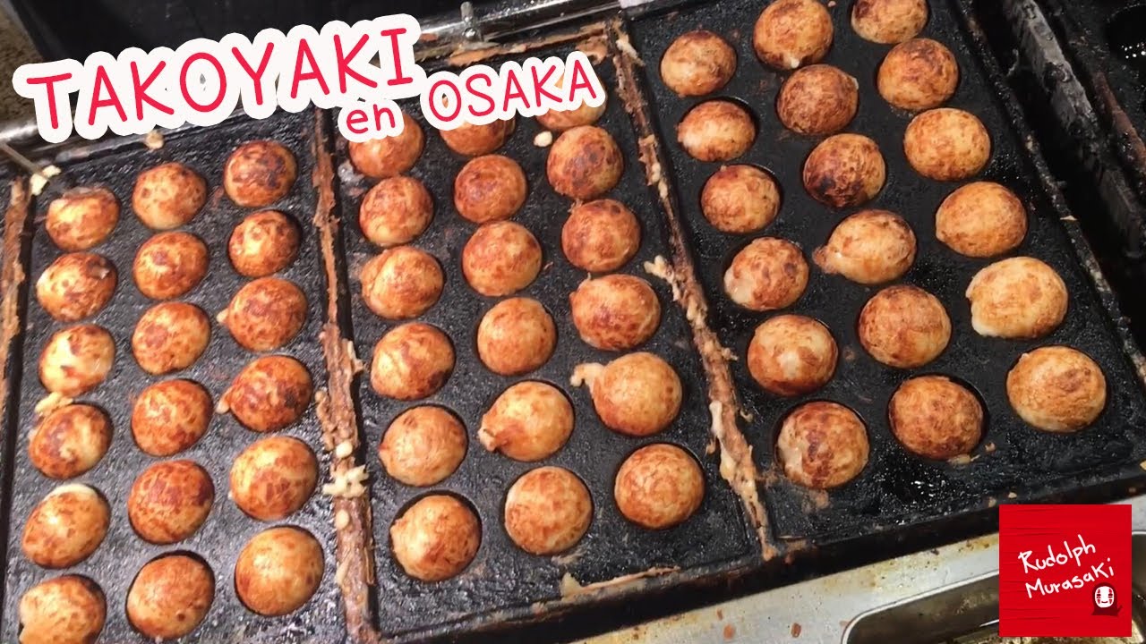 TAKOYAKI  STREET FOOD en OSAKA / Comiendo BOLITAS DE PULPO  たこ焼き