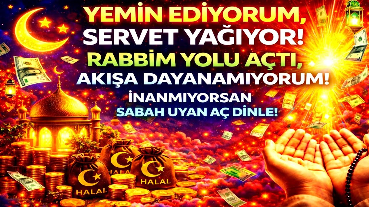 YEMİN EDERİM, AKAN RIZKIMI KİMSE DURDURAMAZ! UYANIR UYANMAZ AÇ, KALBİN TİTREYECEK!