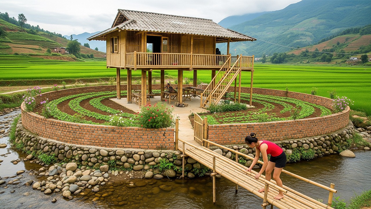 From Start to Finish – Female CEO Rebuilds Bamboo Bridge OFF GRID in 45 Days After Flood