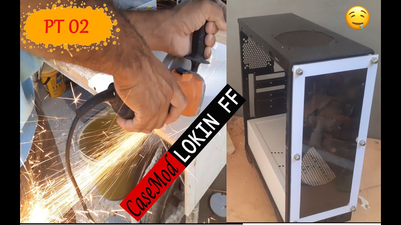 Como Fazer CASEMOD em Gabinete Comun PT02   MODDING NO PC GAMER OLD SCHOOL CASEMOD