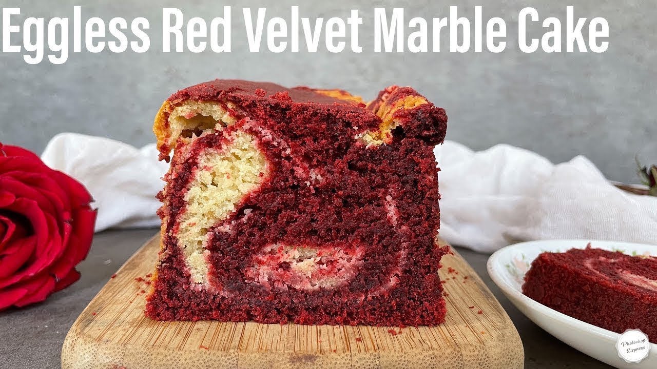 Eggless Red Velvet Cake | RED VELVET MARBLE CAKE | Eggless Marble Cake | TEA Cake | Best Bites