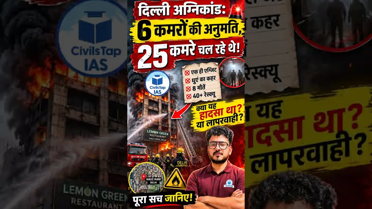 Delhi Fire Tragedy: Permission for 6 Rooms, But 25 Were Operating! | Explained by Ajay Sir