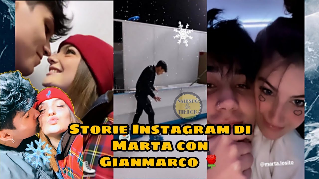 MARTA LOSITO E GIANMARCO ROTTARO STORIE INSTAGRAM sul ghiaccio #Martalosito