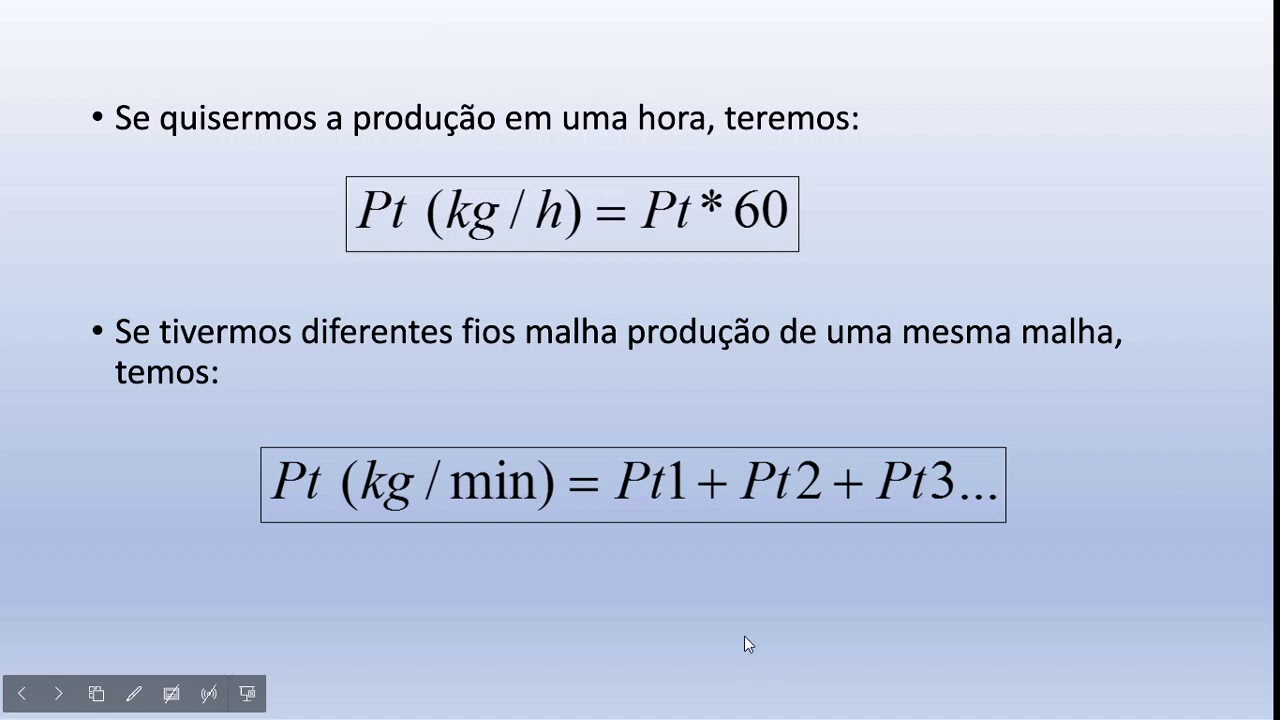 C&aacute;lculo de Produ&ccedil;&atilde;o de Malharia