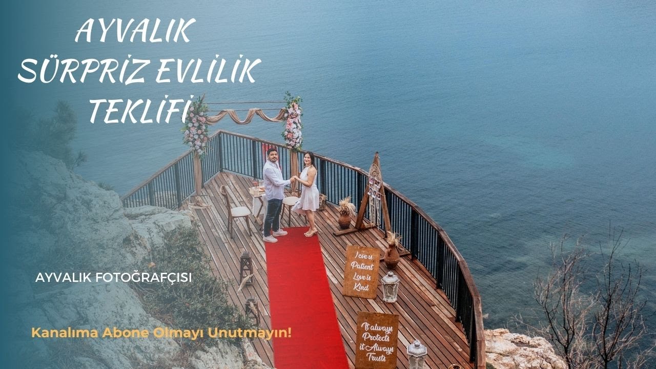 Cunda Adası’nda Sürpriz Evlilik Teklifi | Gün Batımında Romantik Anlar