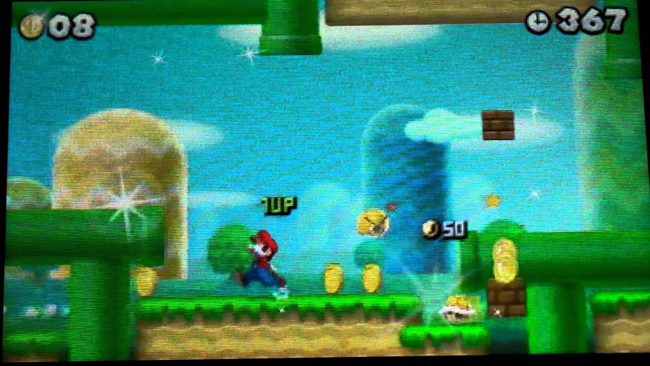 New Super Mario Bros. 2: (3DS) World 1-A Star Coin Guide & Walkthrough