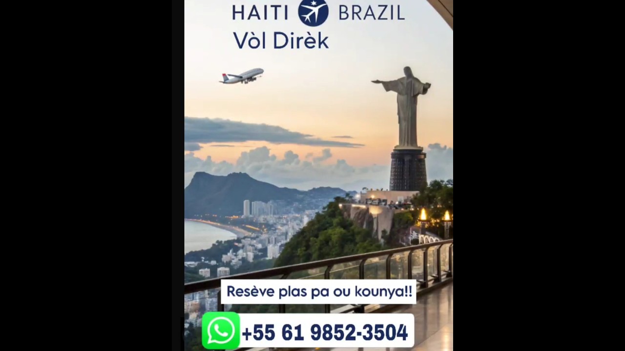 V&ograve;l dir&egrave;k Ayiti - Brezil pou mwa Desanm kontinye Reyalize av&egrave;k siks&egrave;