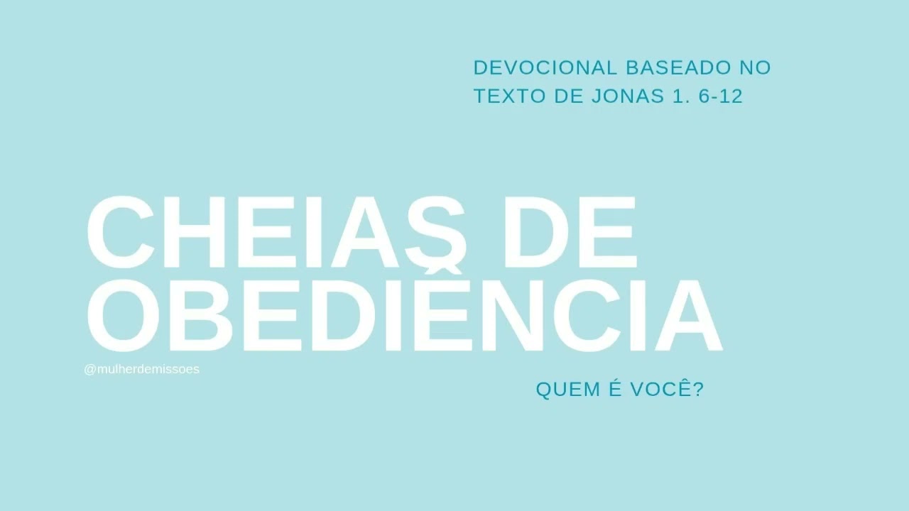 EP.03- QUEM É VOCÊ? | Devocional em Jonas 1.6-12 | Miss.Jade Simões Moreno 