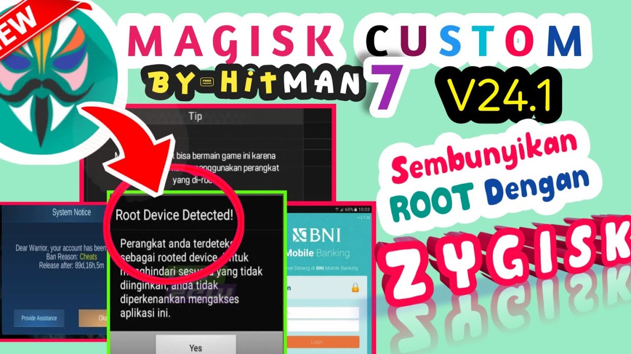 MAGISK MANAGER TERBARU  V24.1  (custom version)  by Hitman7 | pengertian lengkap magisk