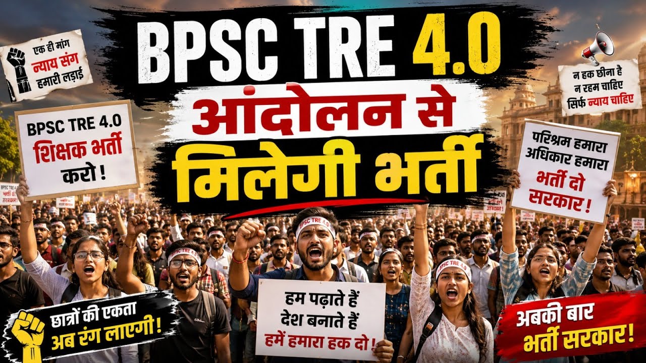 BPSC TRE 4.0 Latest News | BPSC TRE 4.0 Latest News Protest Today | BPSC TRE 4.0 Notification