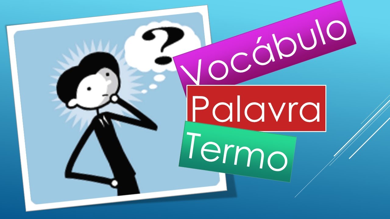 Diferença entre vocábulo, palavra e termo