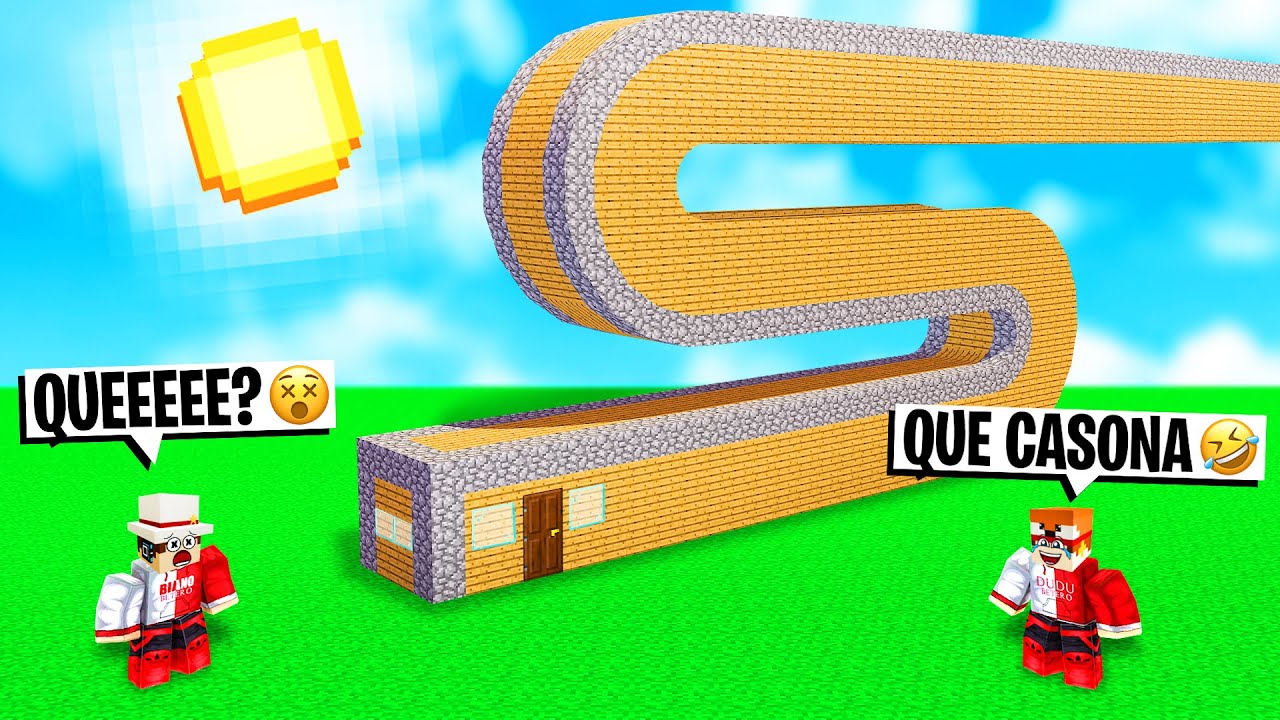 TROLLEI meu Pai Lentamente Aumentando a CASA dele no MINECRAFT
