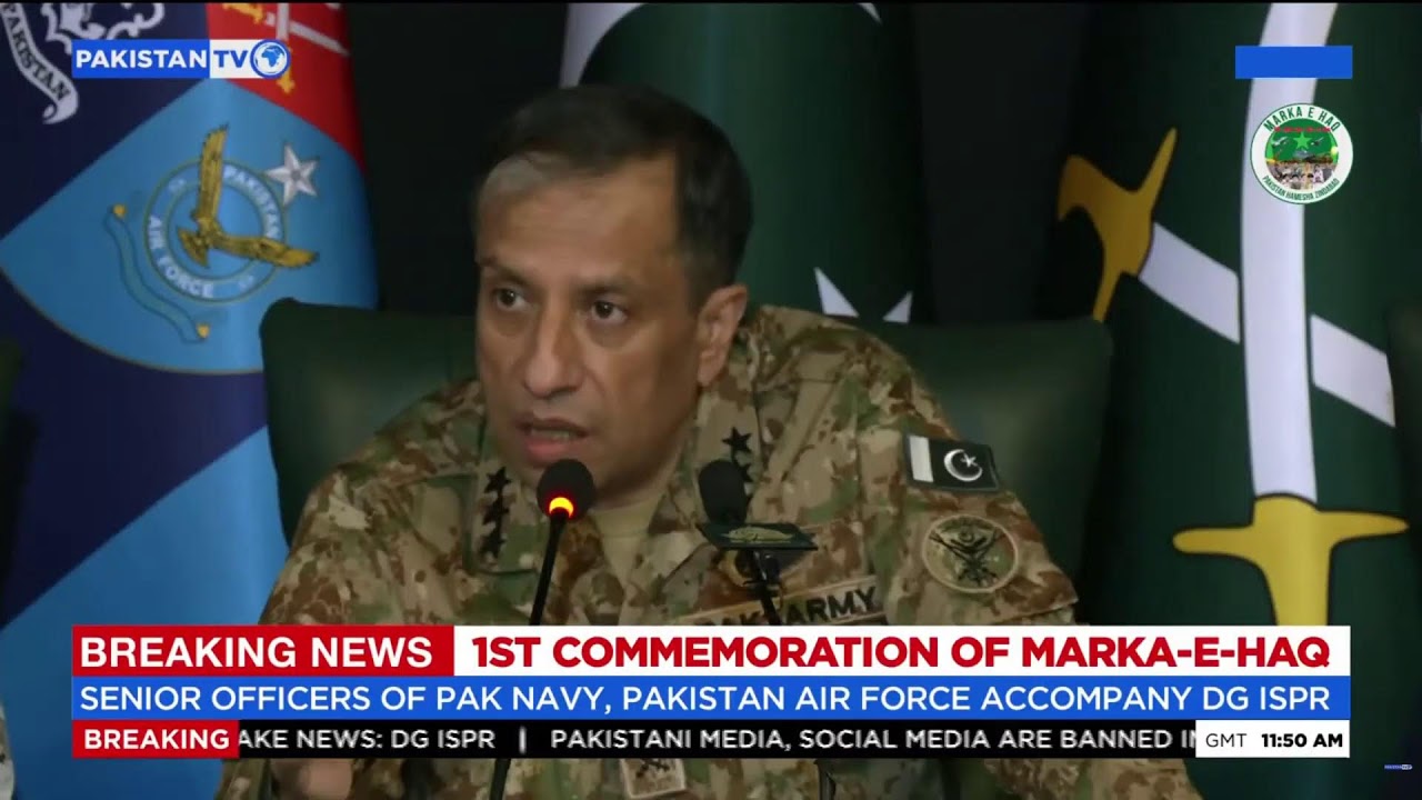 Marka-e-Haq: Pakistan armed forces officials address media briefing, live