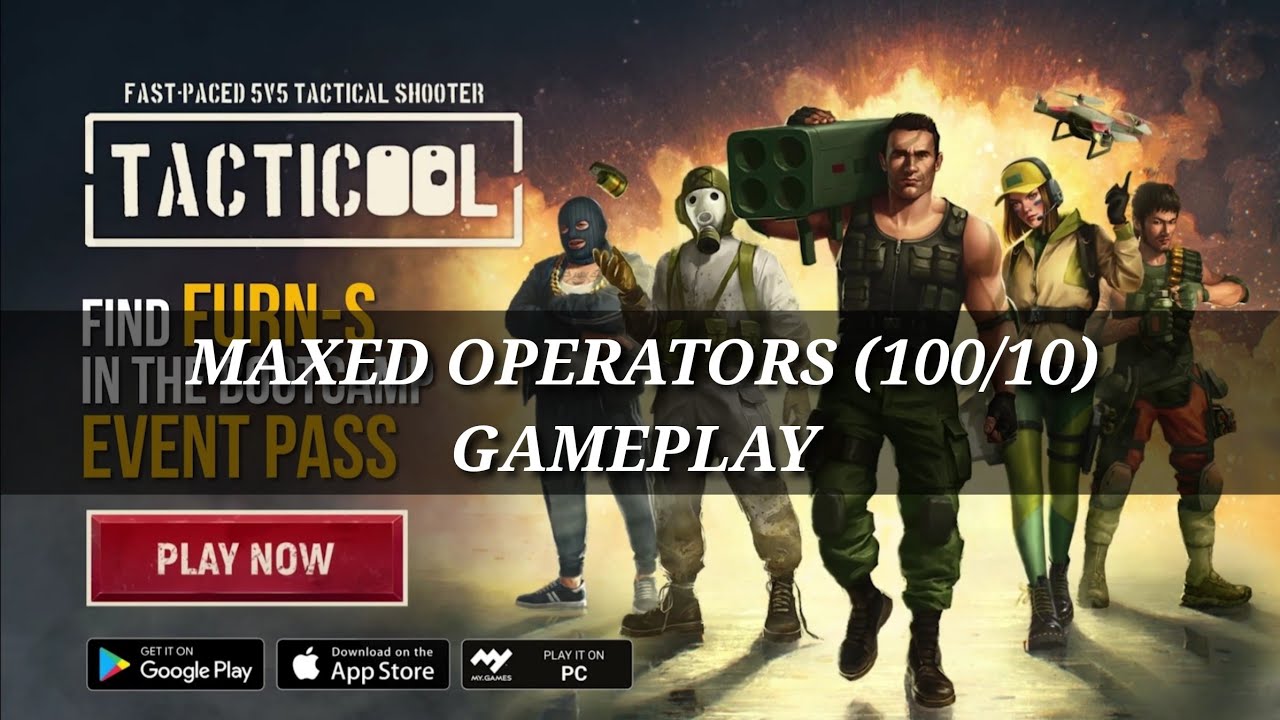 Tacticool: NEW PRIMARY WEAPON: FURN-S - MAXED OPERATORS (100/10) CHARON / DMITRY / RICK GAMEPLAY