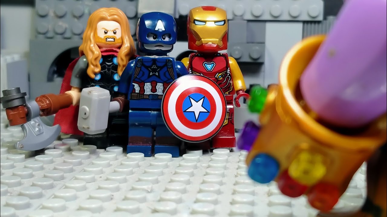 Lego Avengers Endgame : Captain America , Iron Man & Thor VS Thanos