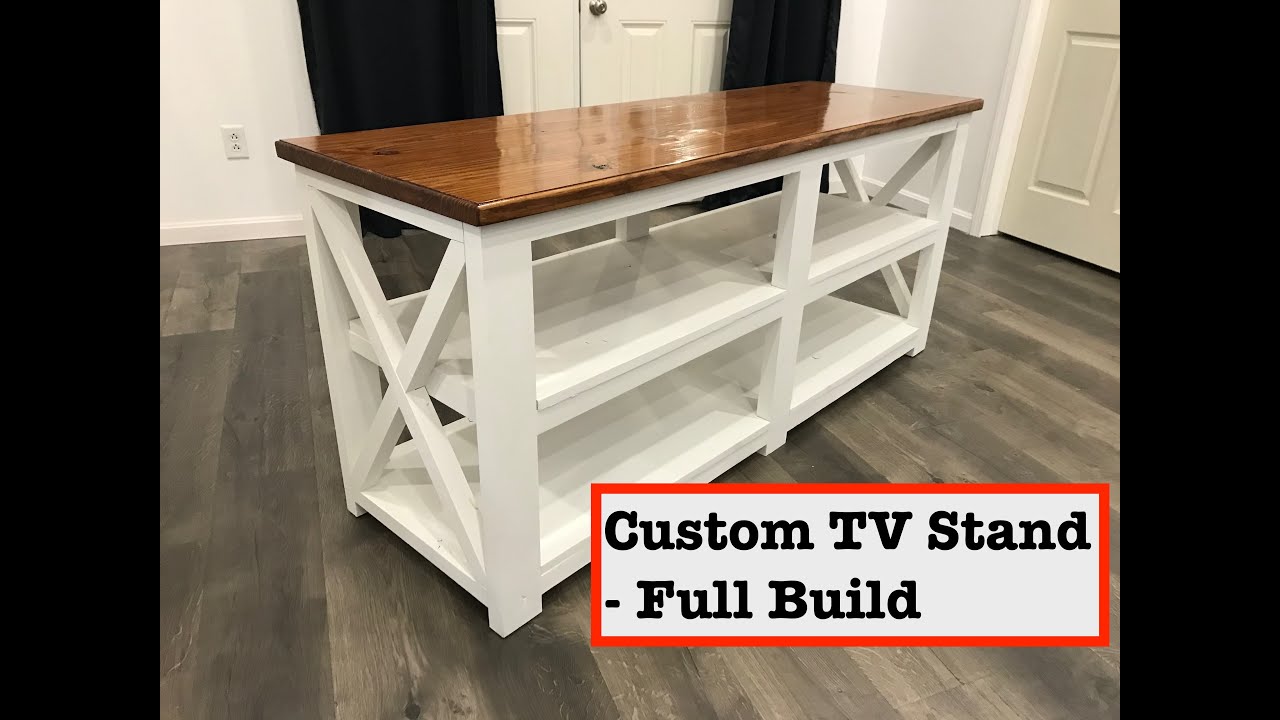 TV stand build - custom farmhouse style