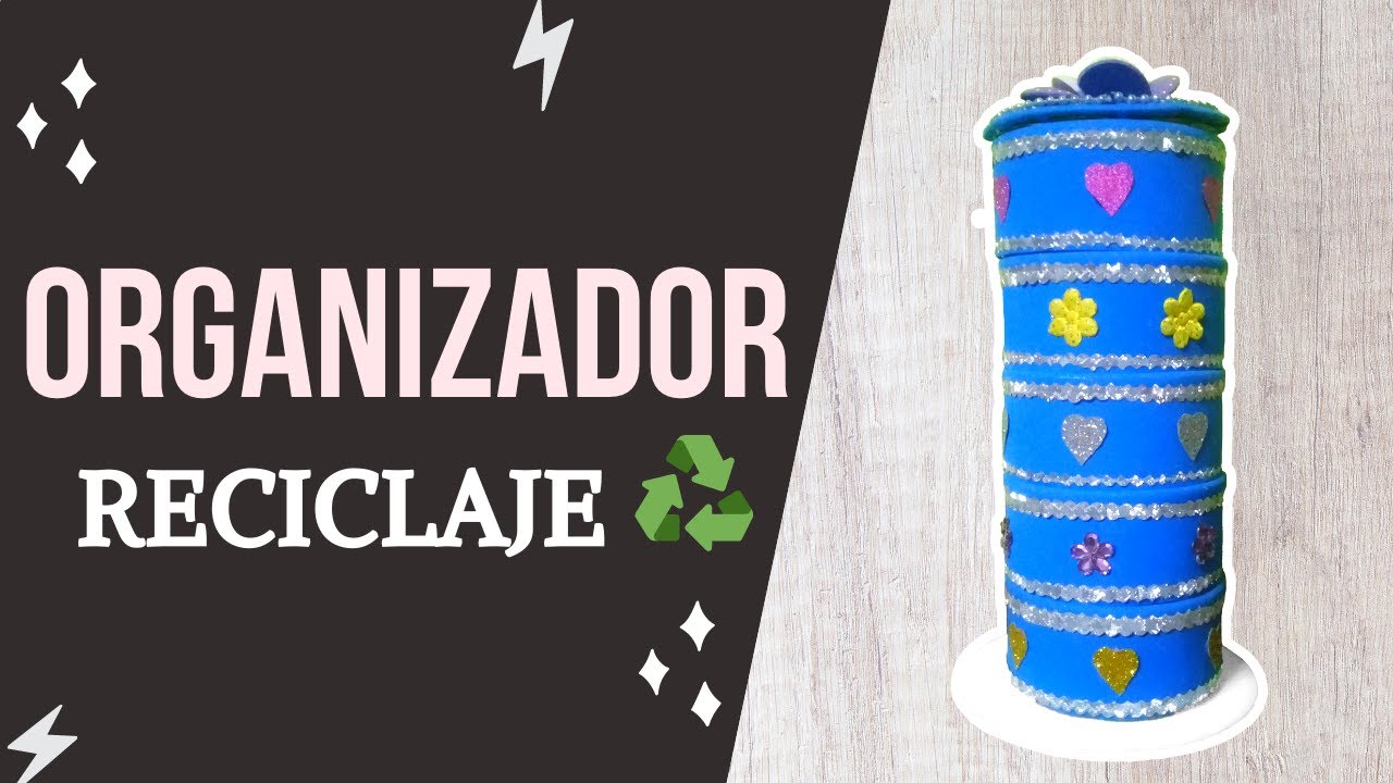 ✨Cómo Hacer ORGANIZADOR RECICLADO/ MANUALIDADES con LATAS DE ATÚN♻️