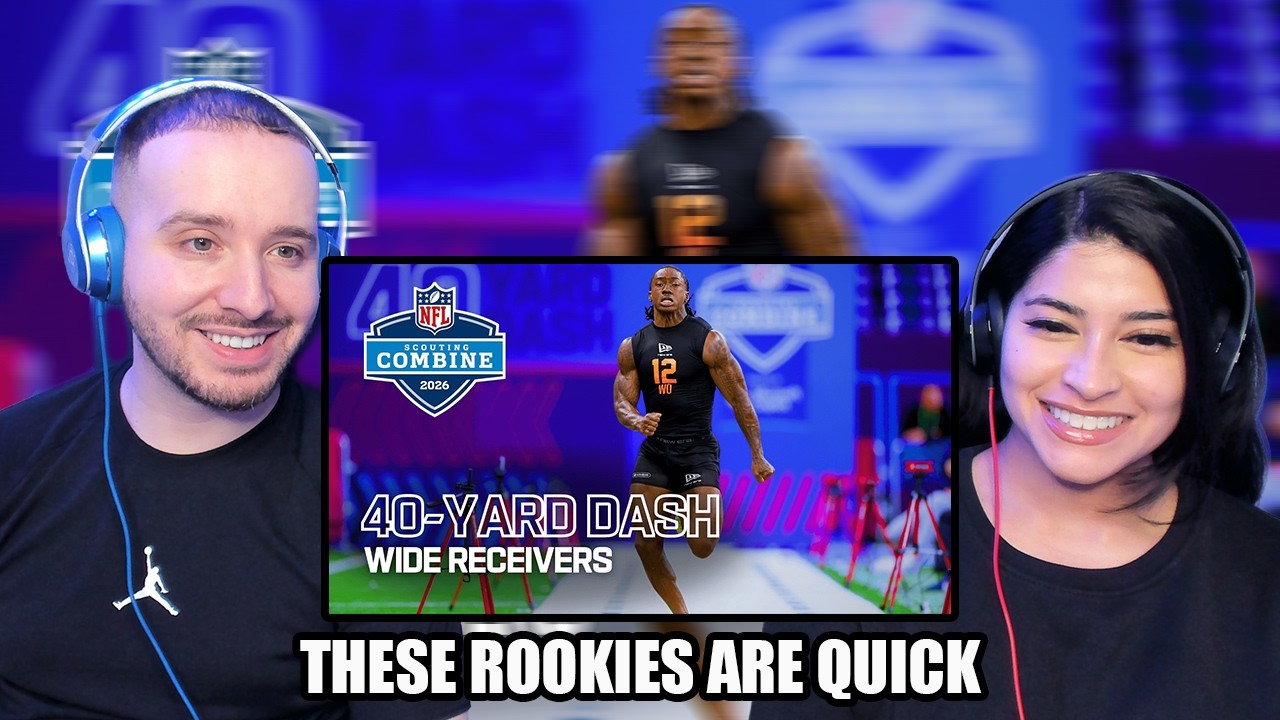 Wide Receivers Run the 40-Yard Dash at 2026 NFL Combine | Yass & Fats Reacts