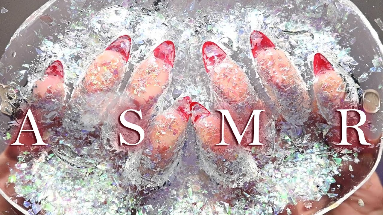 ASMR&nbsp;Hypnotic&nbsp;Slime&nbsp;Mixing&nbsp;From Below!💜 (No Talking)💜 Glitter, Charms, & Slime Play for Tingles ✨
