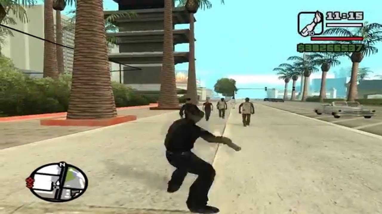 GTA SAN ANDREAS - COLOCANDO FOGO NAS PESSOAS/PUTTING FIRE IN PEOPLE