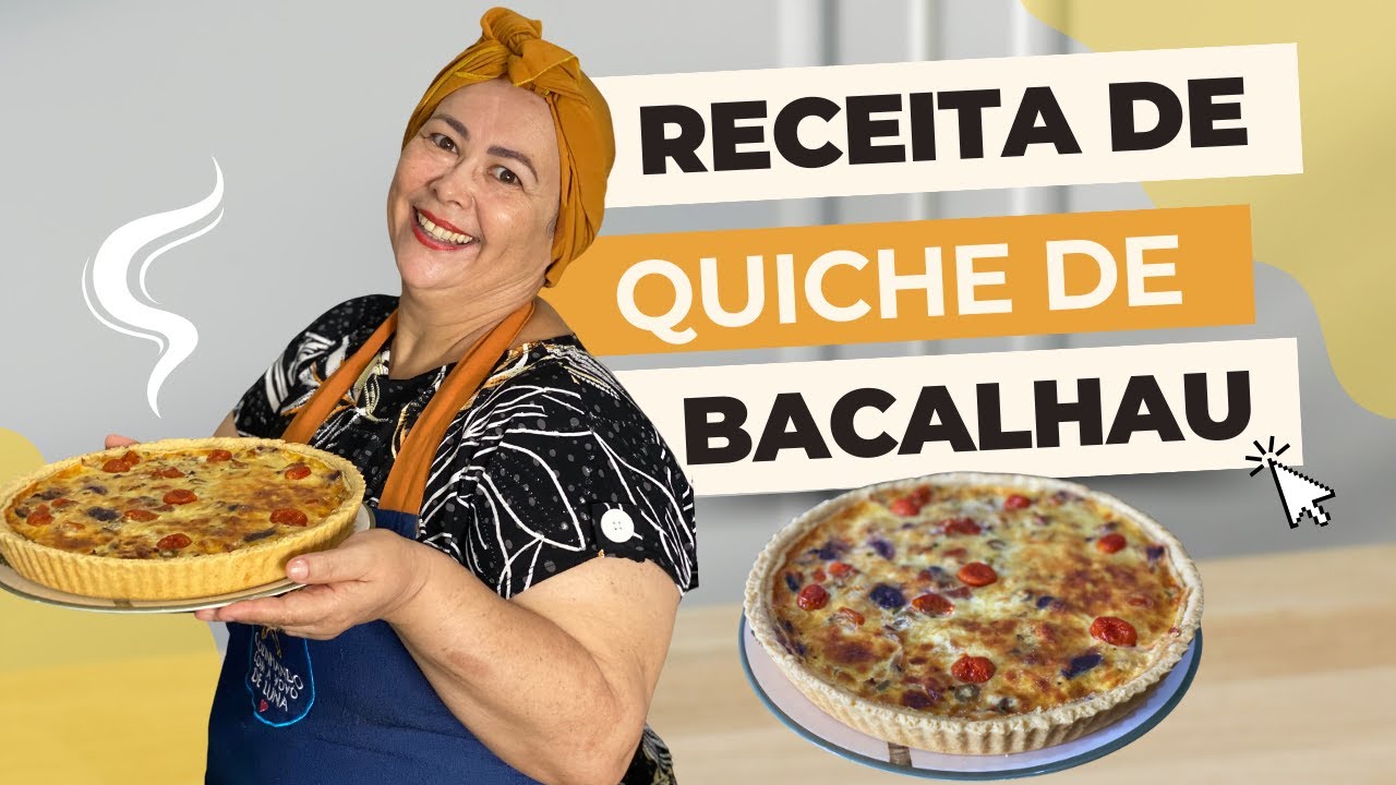 QUICHE DE BACALHAU SUPER SABOROSA