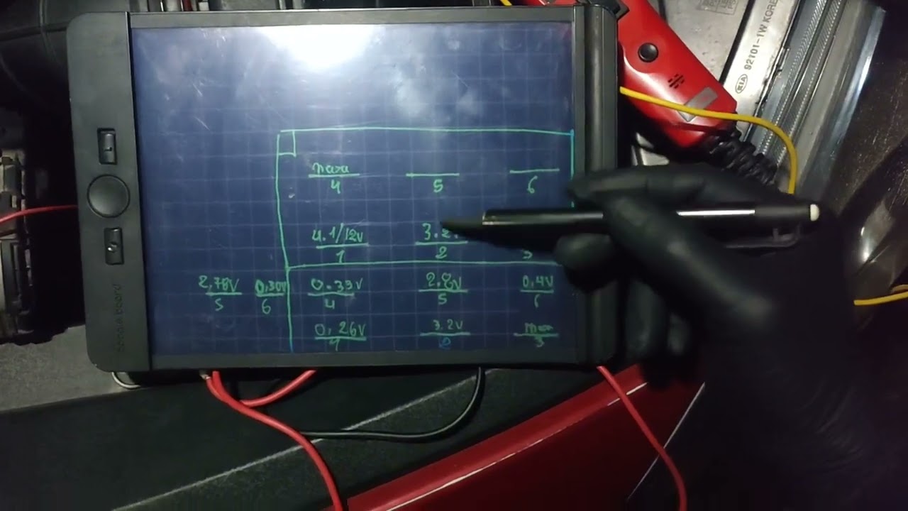 Como revisar un cuerpo de aceleración Kia rio  Hyundai,tensiones para su medición.