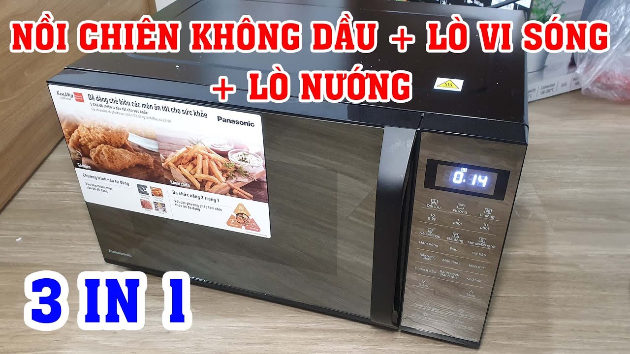 Tích hợp nồi chiên không dầu, lò nướng, lò vi sóng trong một thiết bị  - Panasonic NN-CT66MB