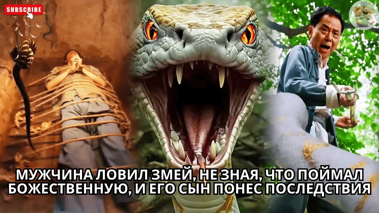 Мужчина ловил змей, не зная, что поймал божественную, и его сын понес последствия #китайский #drama