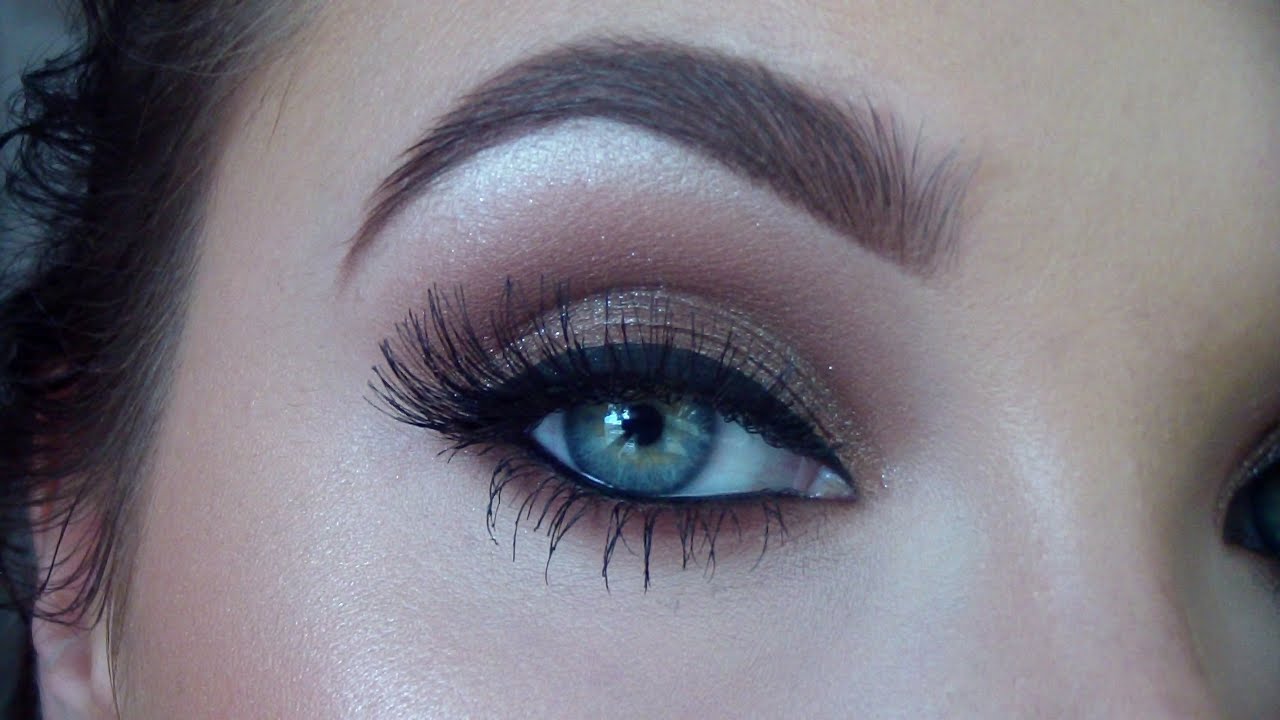 Chocolate brown glittery smokey eye | Jaclyn Hill