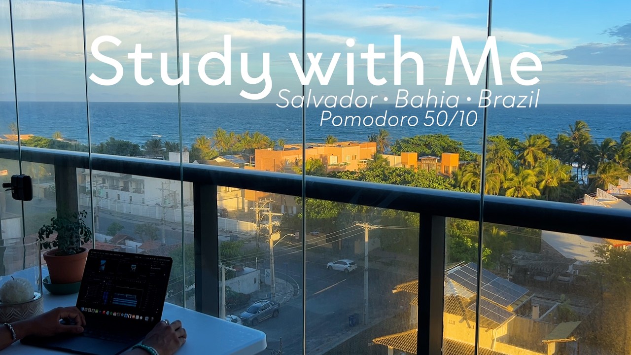 2-Hour Study with Me / Brazil • Sunset / Relaxing Lo-Fi / Pomodoro 50-10
