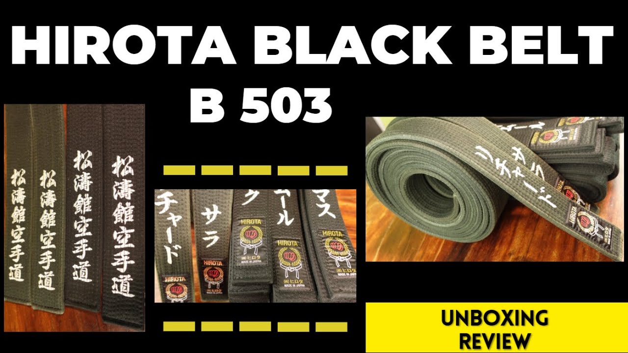 HIROTA B 503 | BLACK BELT | SABUK KARATE | KURO OBI | UNBOXING & REVIEW