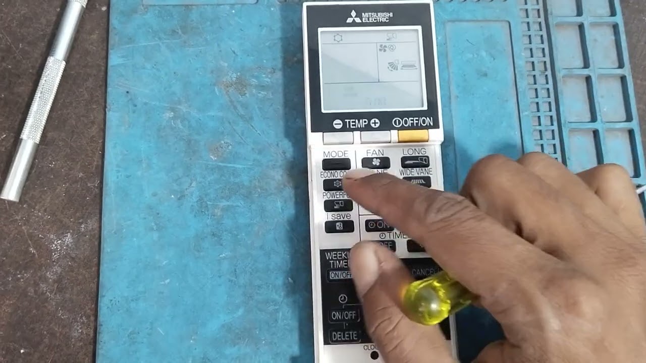 Mitsubishi AC remote ki jankari aur reset karne ka Tarika ।