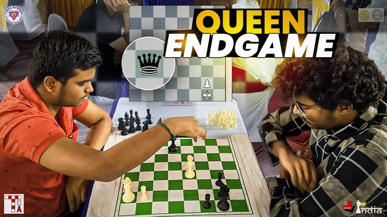 Making a GM work in Queen endgame - GM Pranesh v Sham | 2nd RCMIC Rotachess Rapid Rating 2024