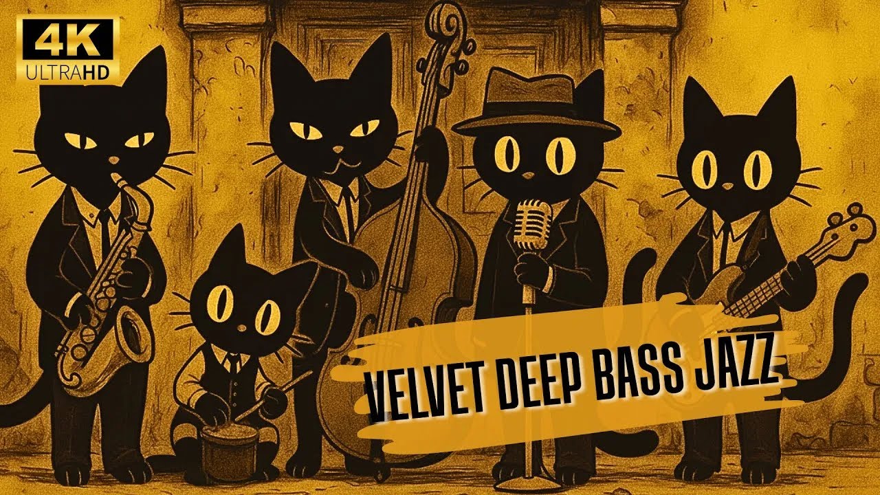 Black Cats Groove Tonight: Deep Bass Jazz for Stylish Focus - Perfect Reading Companion
