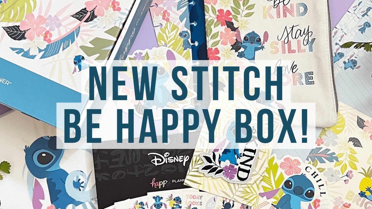 NEW Aloha Stitch Be Happy Box! | The Happy Planner | Unboxing, Flip Through & Review