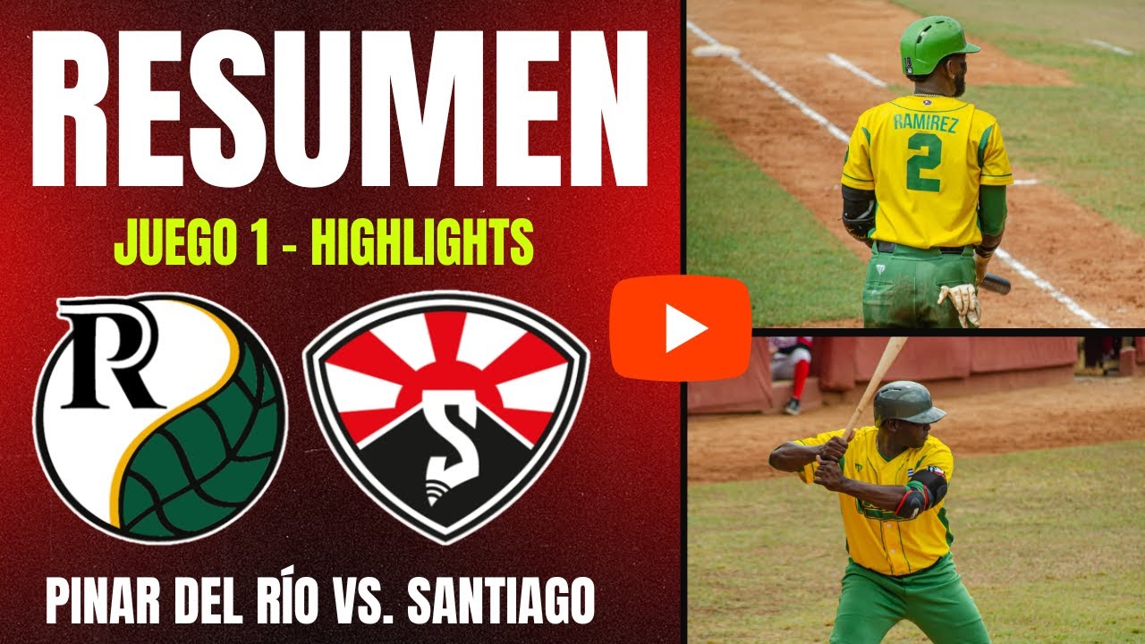 🔴 Highlights (HD): Pinar 🆚 Santiago | Serie Nacional 64 | Resumen Juego 1 | 22-0