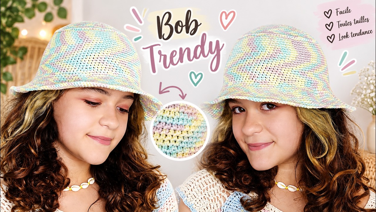 Crochet Bob Trendy | Tuto Chapeau | Crochet Maniak
